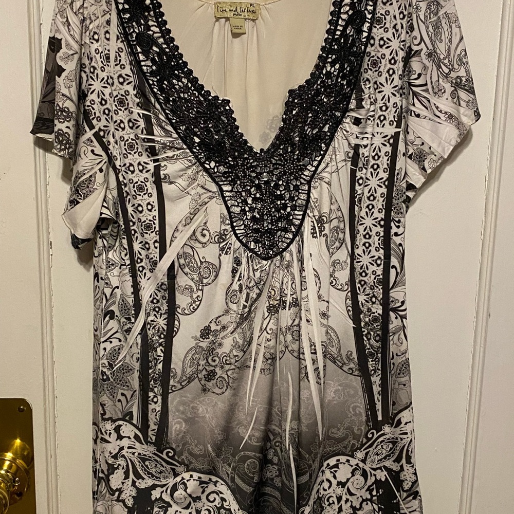 Black and White Women's Top